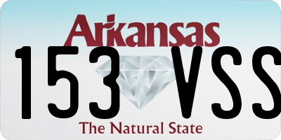 AR license plate 153VSS