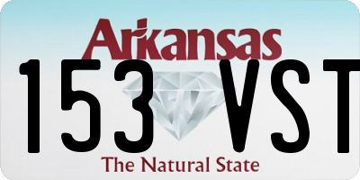 AR license plate 153VST