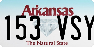 AR license plate 153VSY