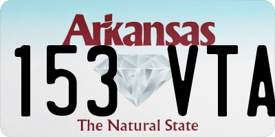 AR license plate 153VTA