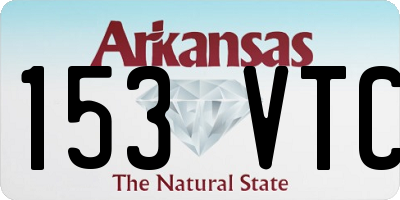 AR license plate 153VTC