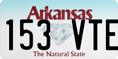 AR license plate 153VTE