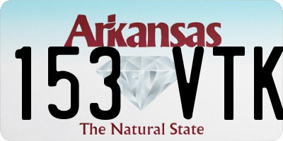 AR license plate 153VTK