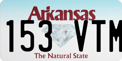 AR license plate 153VTM