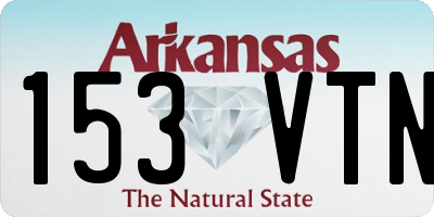 AR license plate 153VTN