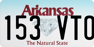 AR license plate 153VTO