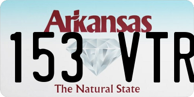 AR license plate 153VTR