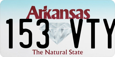 AR license plate 153VTY