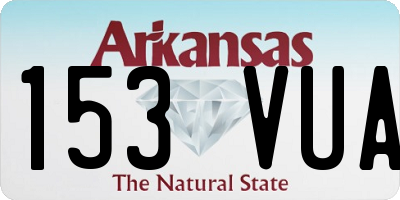 AR license plate 153VUA