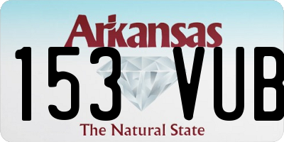 AR license plate 153VUB