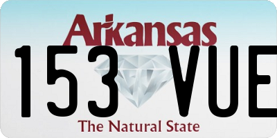 AR license plate 153VUE