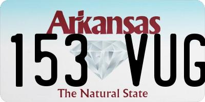 AR license plate 153VUG