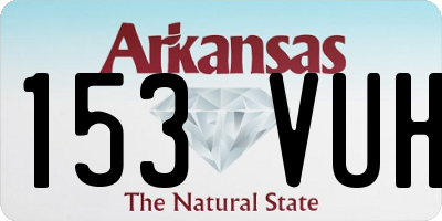 AR license plate 153VUH