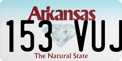 AR license plate 153VUJ