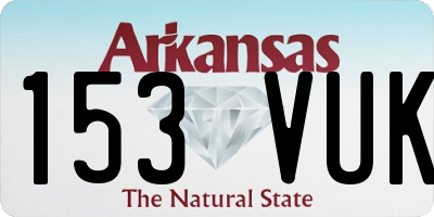 AR license plate 153VUK