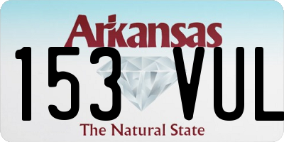 AR license plate 153VUL