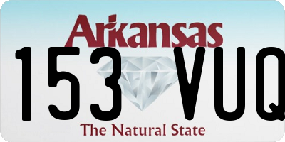 AR license plate 153VUQ