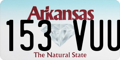 AR license plate 153VUU