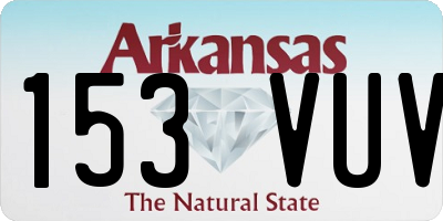 AR license plate 153VUV