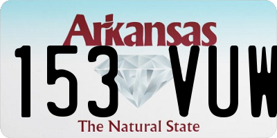 AR license plate 153VUW