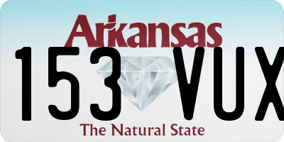 AR license plate 153VUX