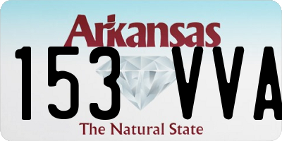 AR license plate 153VVA