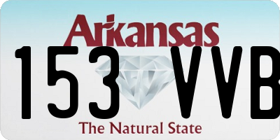 AR license plate 153VVB