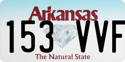 AR license plate 153VVF