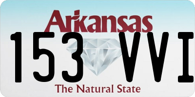 AR license plate 153VVI