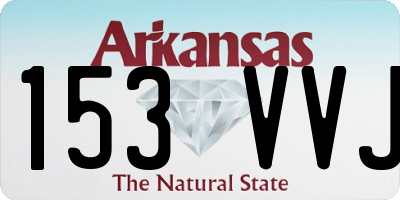AR license plate 153VVJ