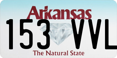 AR license plate 153VVL