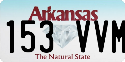 AR license plate 153VVM