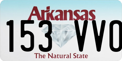 AR license plate 153VVO