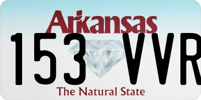 AR license plate 153VVR