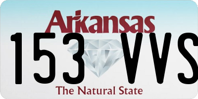 AR license plate 153VVS