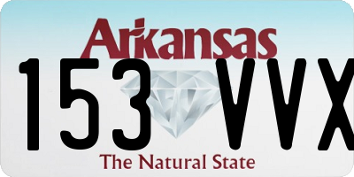 AR license plate 153VVX