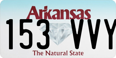 AR license plate 153VVY