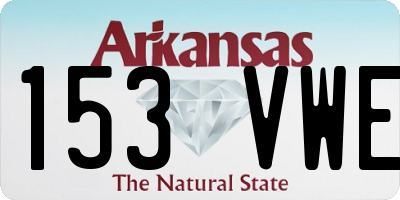 AR license plate 153VWE