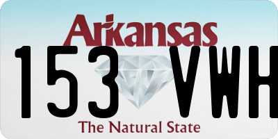 AR license plate 153VWH