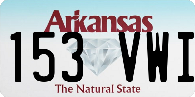 AR license plate 153VWI