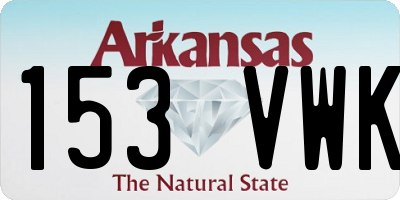 AR license plate 153VWK