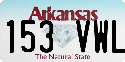 AR license plate 153VWL