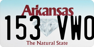 AR license plate 153VWO