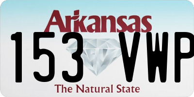 AR license plate 153VWP