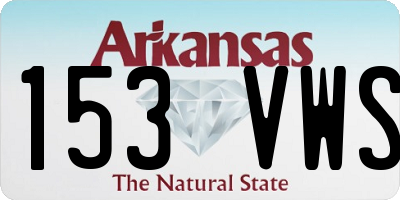AR license plate 153VWS