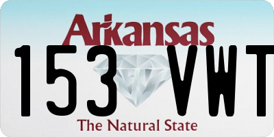AR license plate 153VWT