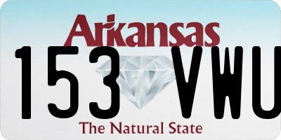 AR license plate 153VWU
