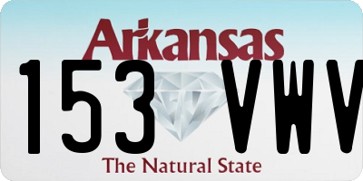 AR license plate 153VWV