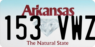 AR license plate 153VWZ