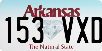 AR license plate 153VXD